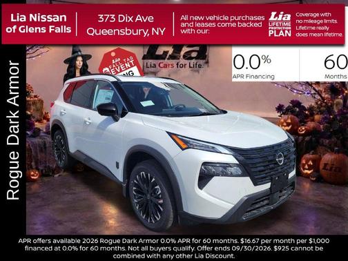 Everest White P 2026 Nissan Rogue Dark Armor