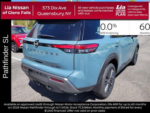 Baltic Teal 2026 Nissan Pathfinder SL