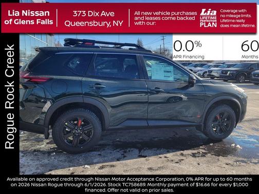 Obsidian Green 2026 Nissan Rogue Rock Creek