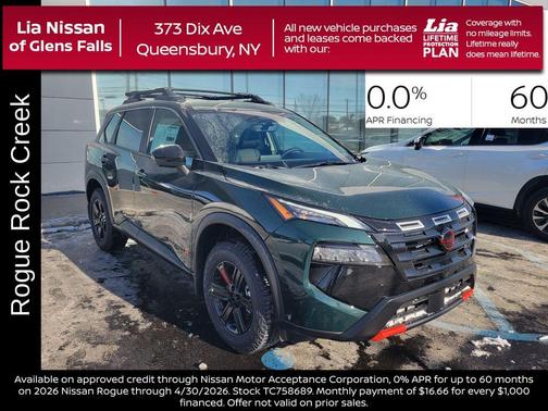 2026 Nissan Rogue Rock Creek