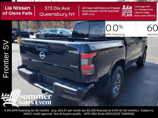Black 2026 Nissan Frontier SV