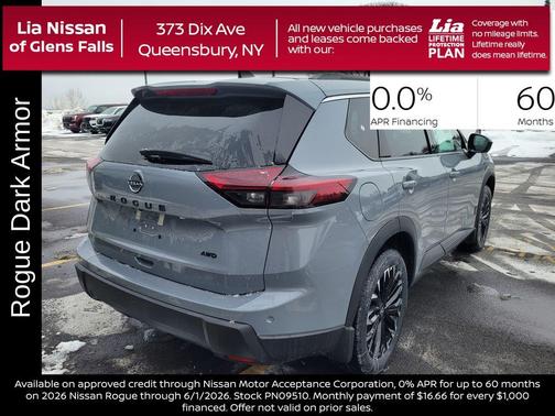 Boulder Gray Pearl 2026 Nissan Rogue Dark Armor