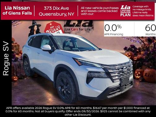 Everest White P 2026 Nissan Rogue SV