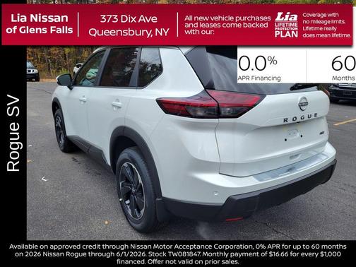 Everest White P 2026 Nissan Rogue SV