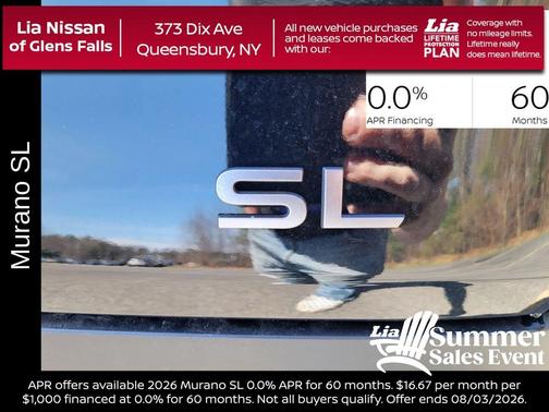 Super Black 2026 Nissan Murano SL