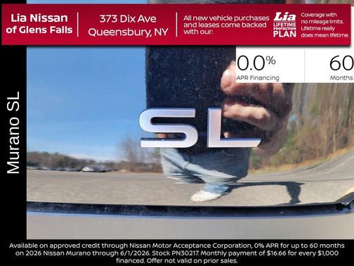 Super Black 2026 Nissan Murano SL