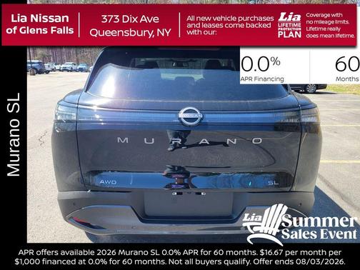 Super Black 2026 Nissan Murano SL
