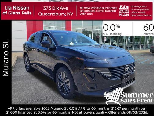 Super Black 2026 Nissan Murano SL
