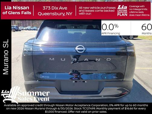 Super Black 2026 Nissan Murano SL