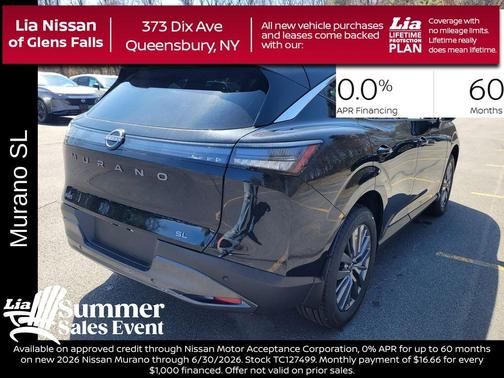 Super Black 2026 Nissan Murano SL