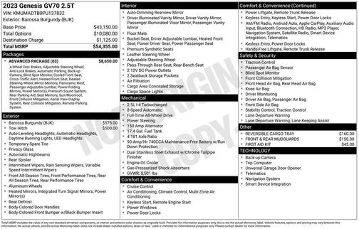 2023 Genesis GV70 2.5T