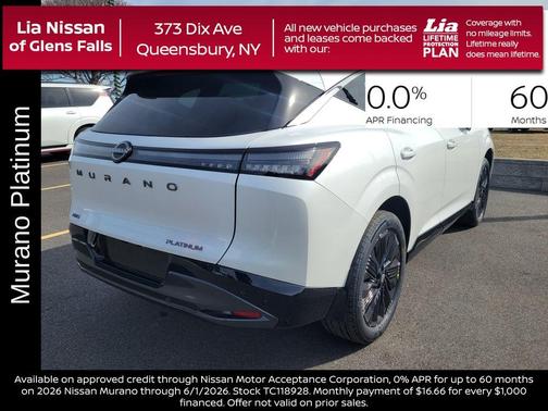 Everest White P 2026 Nissan Murano Platinum