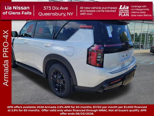Aspen White 2026 Nissan Armada PRO4X