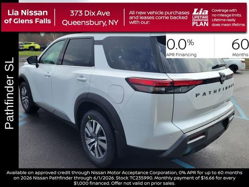 Everest White P 2026 Nissan Pathfinder SL