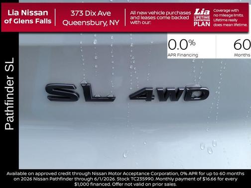 Everest White P 2026 Nissan Pathfinder SL