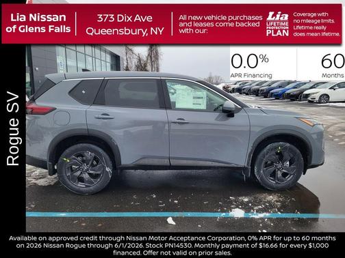 Boulder Gray Metallic 2026 Nissan Rogue SV