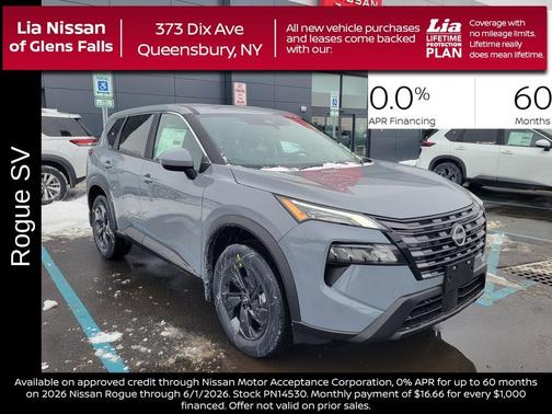Boulder Gray Metallic 2026 Nissan Rogue SV