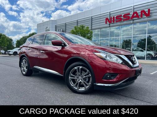 Red 2018 Nissan Murano Platinum