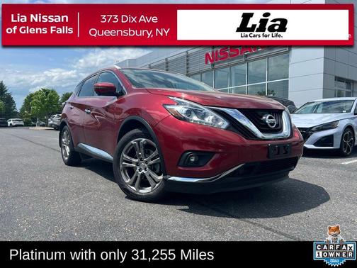Red 2018 Nissan Murano Platinum