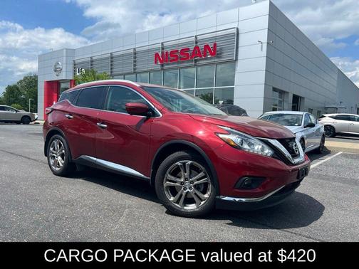 Red 2018 Nissan Murano Platinum