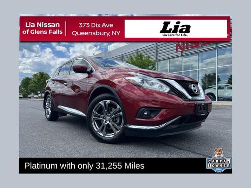 Red 2018 Nissan Murano Platinum