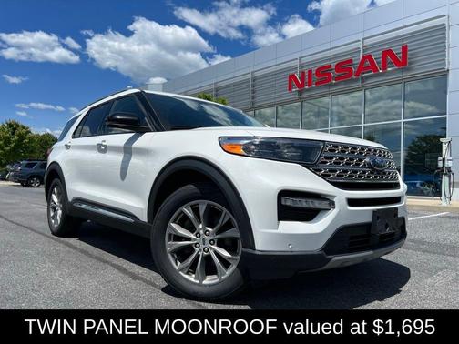 White Metallic 2022 Ford Explorer Limited