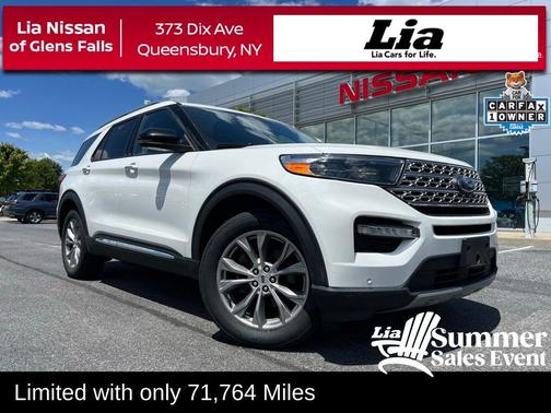 White Metallic 2022 Ford Explorer Limited
