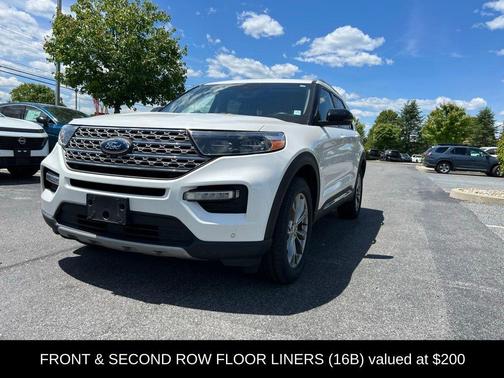 White Metallic 2022 Ford Explorer Limited