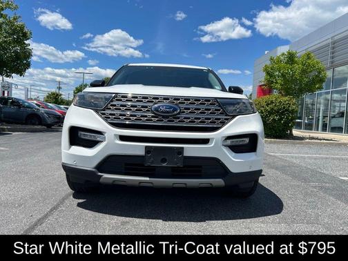 White Metallic 2022 Ford Explorer Limited