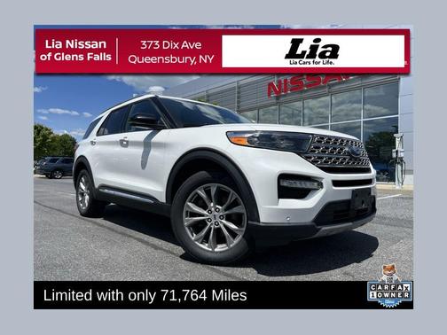 White Metallic 2022 Ford Explorer Limited