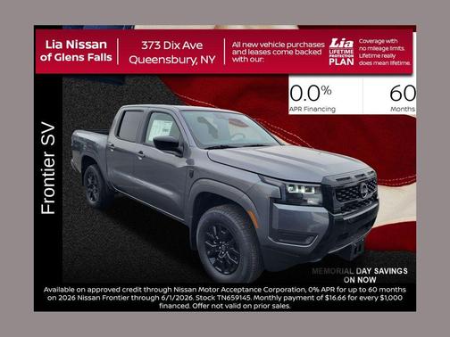 Gun Metallic 2026 Nissan Frontier SV