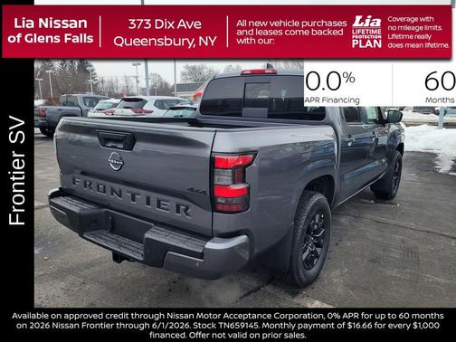 Gun Metallic 2026 Nissan Frontier SV
