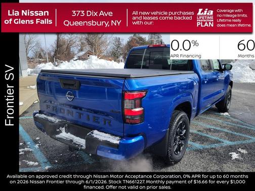 Bluestone Pearl 2026 Nissan Frontier SV