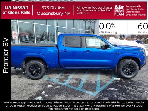 Bluestone Pearl 2026 Nissan Frontier SV