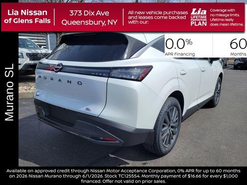 Everest White P 2026 Nissan Murano SL