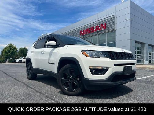 White Clearcoat 2021 Jeep Compass Latitude