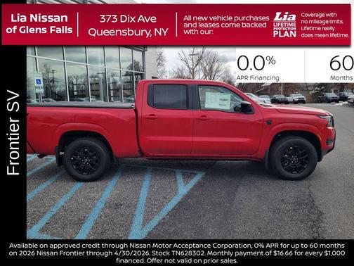 Red Alert 2026 Nissan Frontier SV