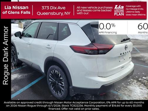 Everest White P 2026 Nissan Rogue Dark Armor