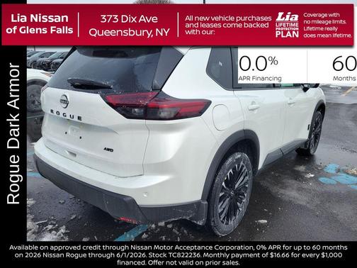 Everest White P 2026 Nissan Rogue Dark Armor