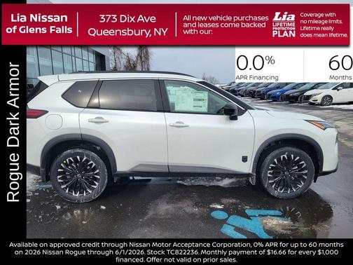 Everest White P 2026 Nissan Rogue Dark Armor