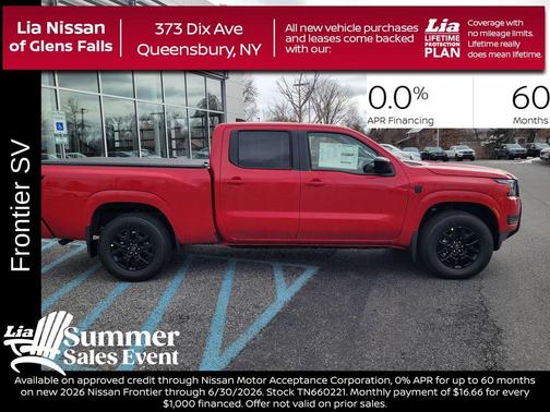Red Alert 2026 Nissan Frontier SV