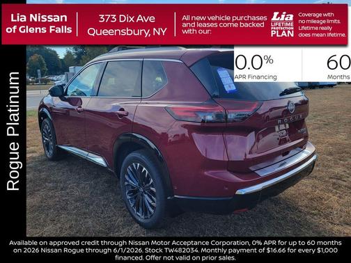 Scarlet Ember 2026 Nissan Rogue Platinum