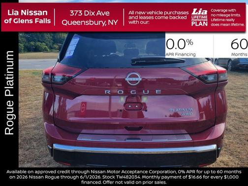 Scarlet Ember 2026 Nissan Rogue Platinum