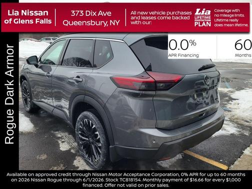 Gun Metallic 2026 Nissan Rogue Dark Armor