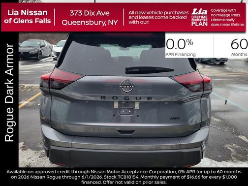 Gun Metallic 2026 Nissan Rogue Dark Armor
