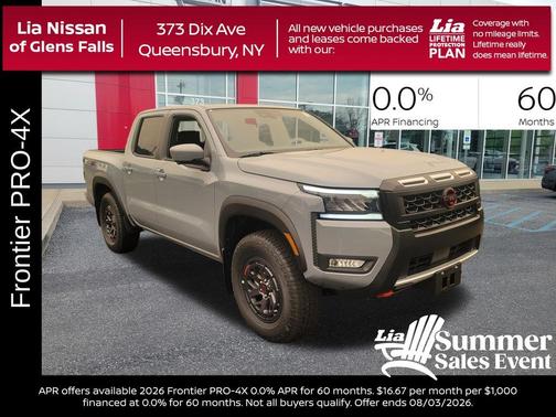 Boulder Gray Pearl 2026 Nissan Frontier PRO-4X
