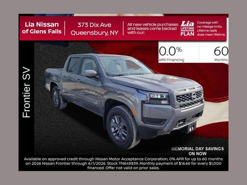 Gun Metallic 2026 Nissan Frontier SV