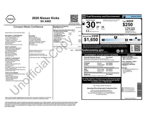 Canyon Bronze M 2026 Nissan Kicks SV