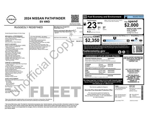 Brilliant Silver Metallic 2024 Nissan Pathfinder SV