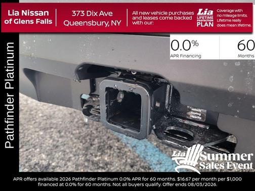 Black 2026 Nissan Pathfinder Platinum